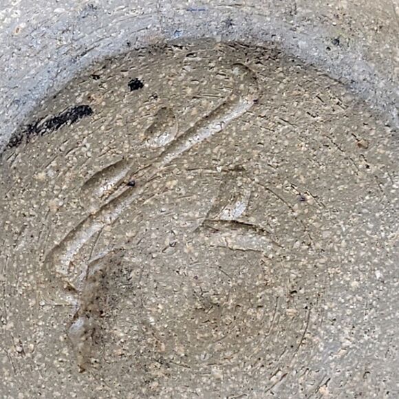 Hand Made Pottery Flower Frog Square 7" x 7" Brown w Spikes - Picture 9 of 12